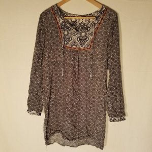 Long Bohemian Style Blouse